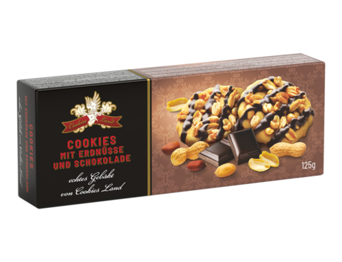 COOKIES MIT ERDNÜSSE UND SCHOKOLADE