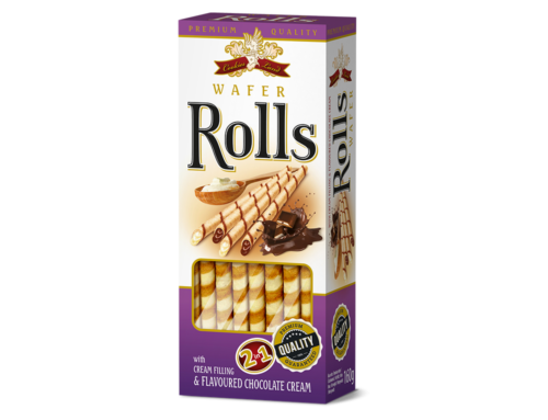 Wafer Rolls 160g 2 in 1 Chocolate